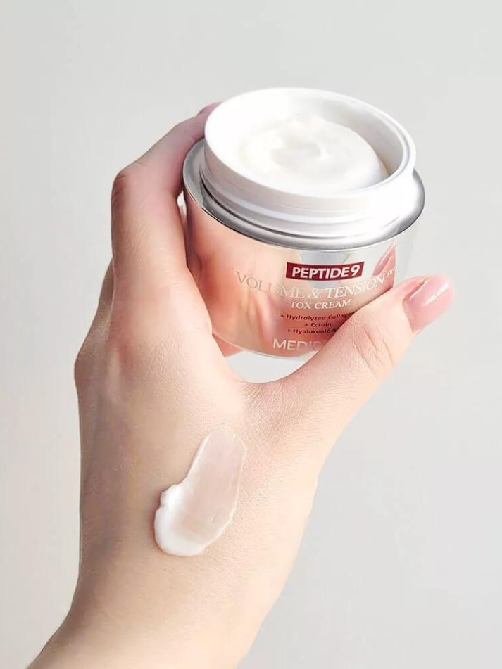 MEDI-PEEL Peptide 9 Volume and Tension Tox Cream, action