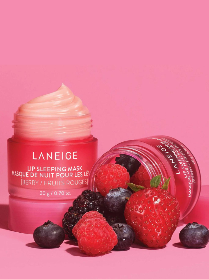 Laneige Lip Sleeping Mask Berry, action