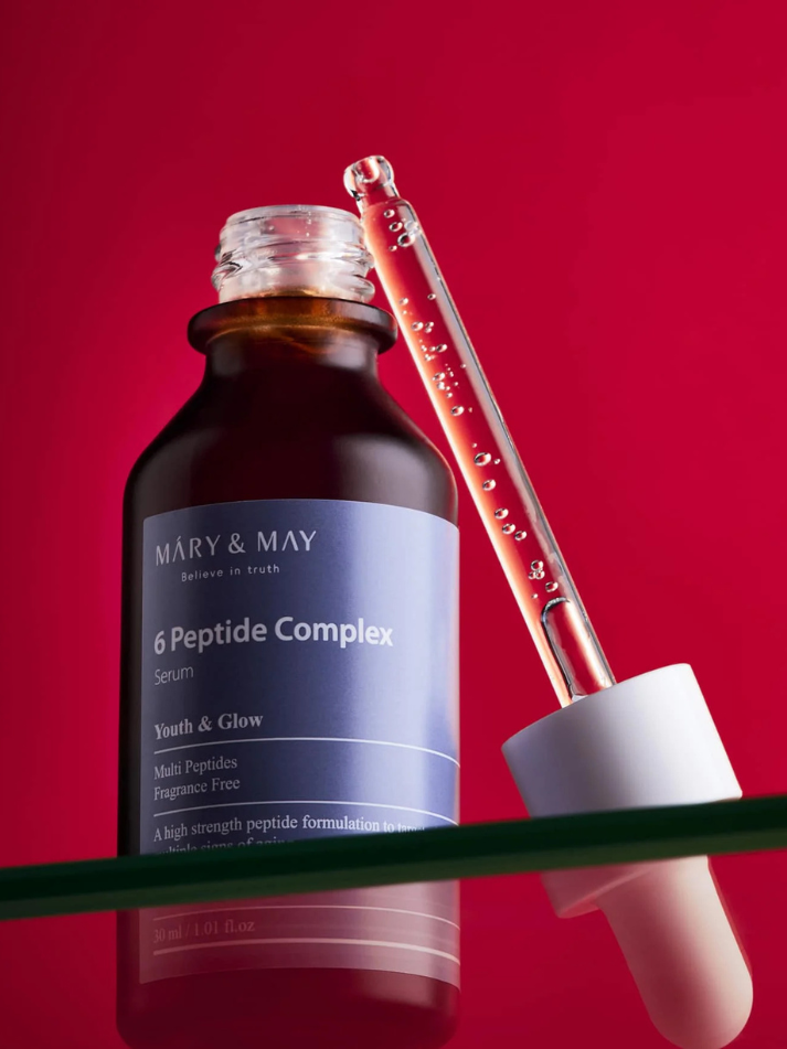 MARY&MAY 6 Peptide Complex Serum, action