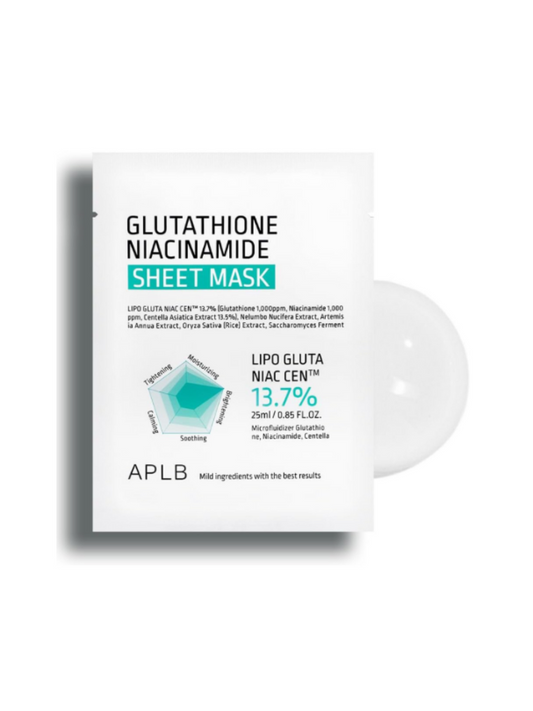APLB Glutathione Niacinamide Sheet Mask, product