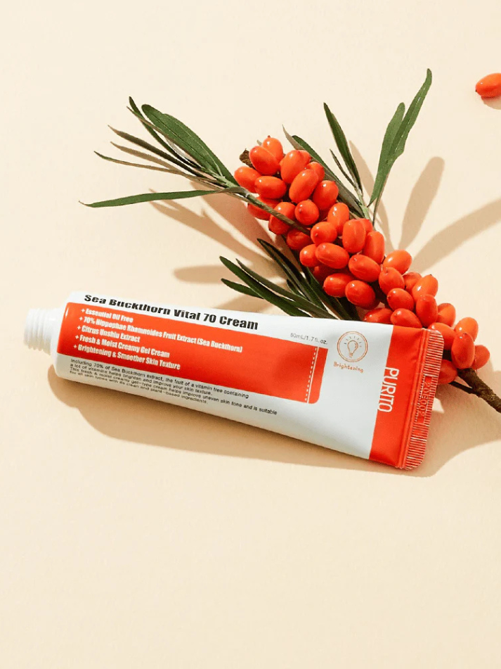 Purito Seoul Sea Buckthorn Vital 70 Cream, action