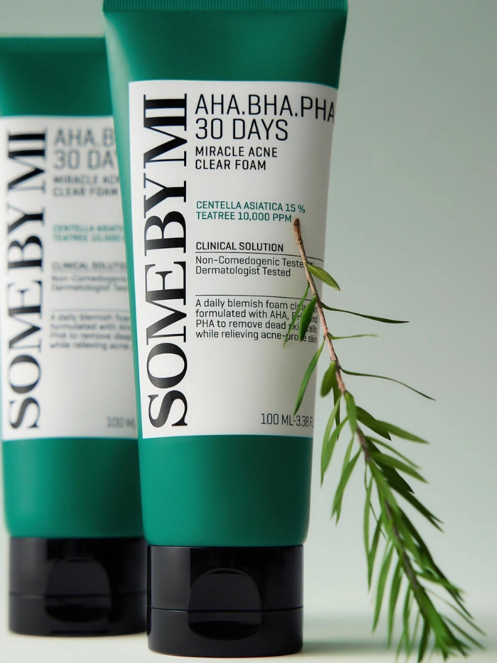 SOME BY MI AHA BHA PHA 30 Days Miracle Foam, action