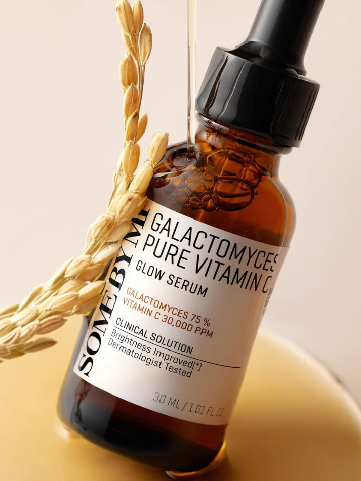 SOME BY MI Galactomyces Pure Vitamin C Glow Serum, action