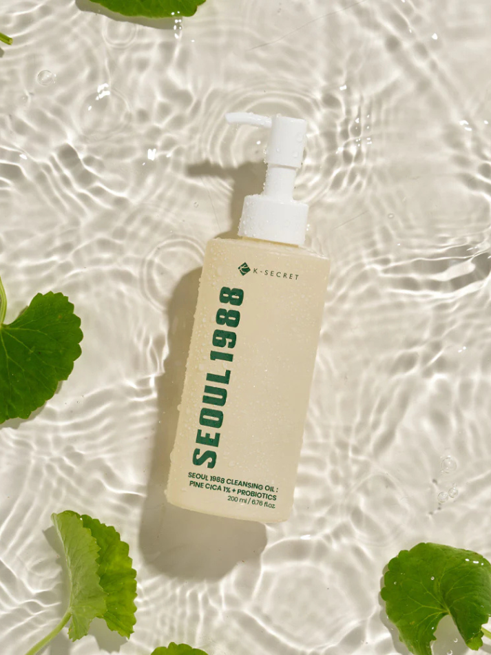 K-Secret Cleansing Oil: Pine Cica 1% + Probiotics, action