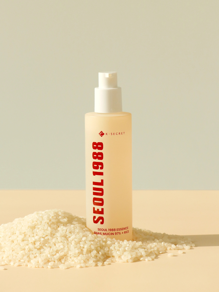 KSECRET Seoul 1988 Essence: Snail Mucin 97% + Rice, action