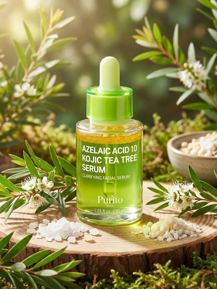 Purito SEOUL Azelaic Acid 10 Kojic Tea Tree Serum, action