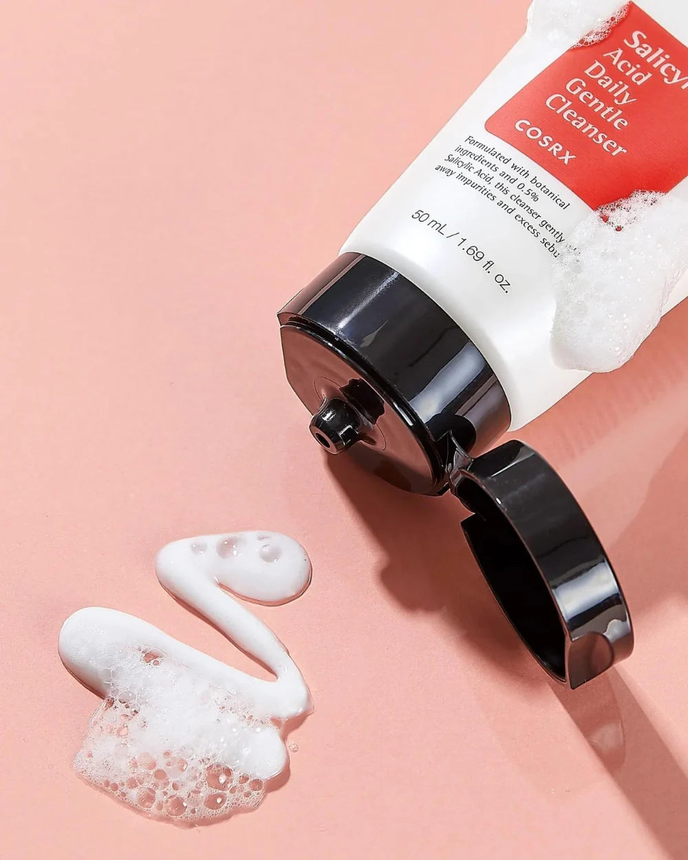 COSRX Salicylic Acid Daily Gentle Cleanser, action