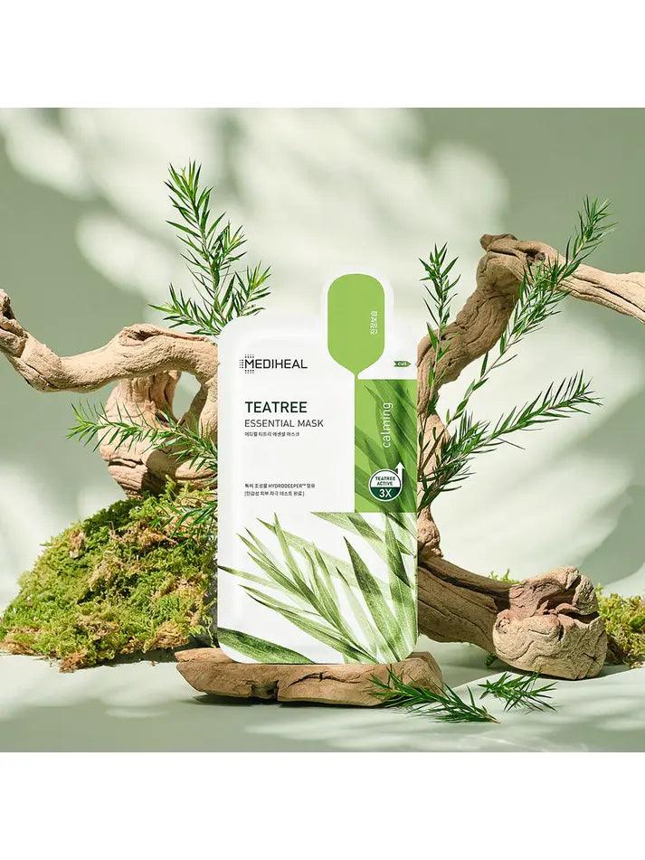 Mediheal Tea Tree Essential Calming Mask, action