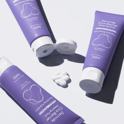 Purito Seoul Dermide Cica Barrier Sleeping Pack, action