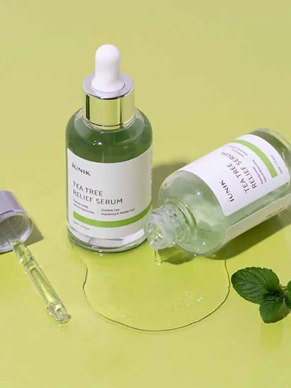 IUNIK Tea Tree Relief Serum, action