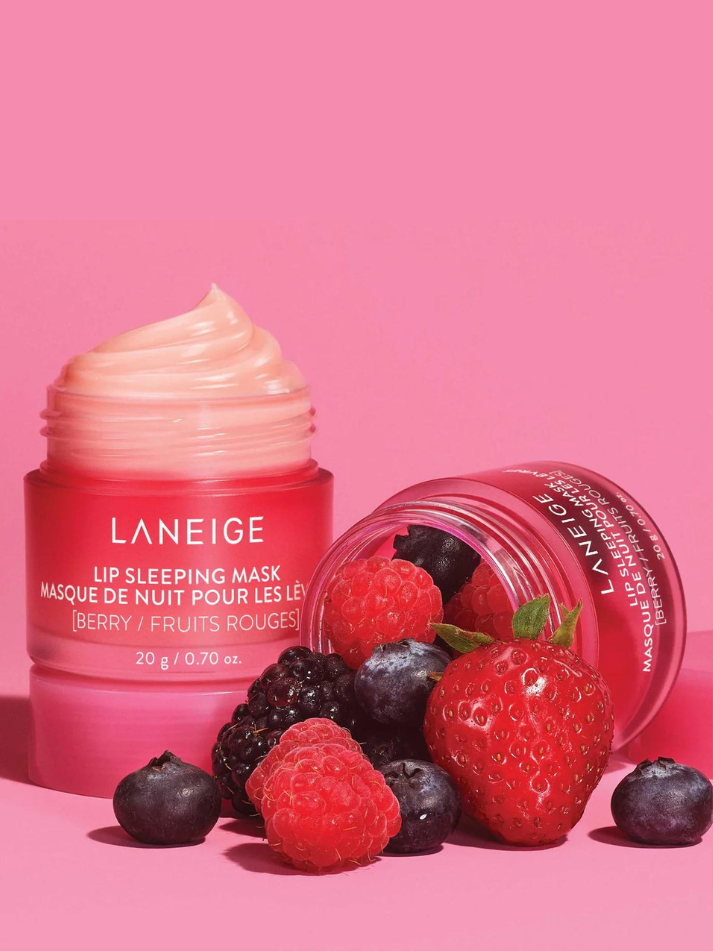 Laneige Lip Sleeping Mask Berry, action
