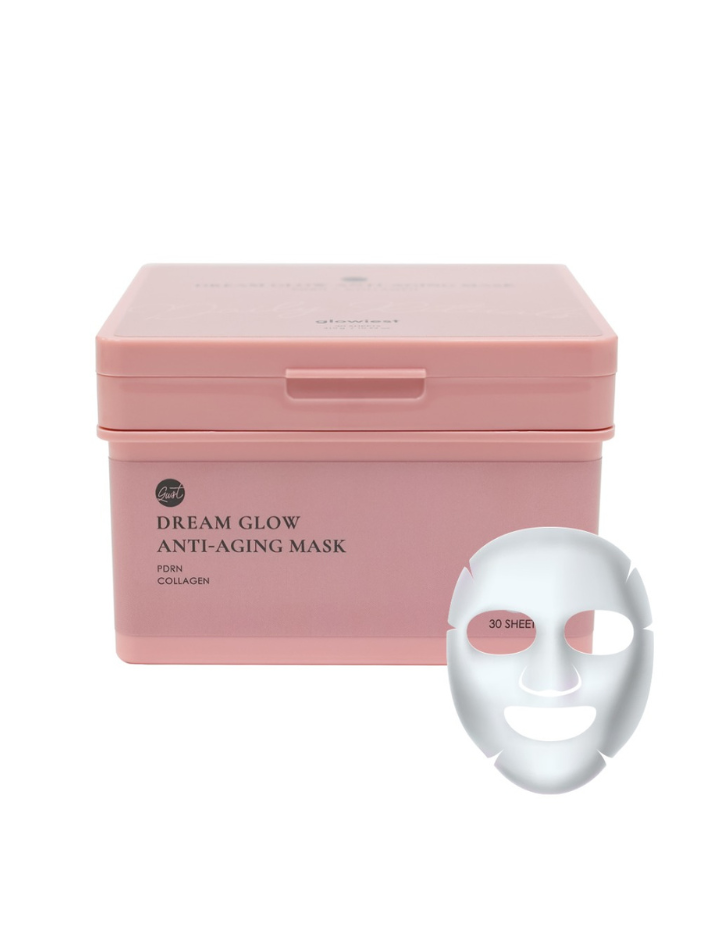 glowiest Dream Glow Anti-Aging Mask: PDRN + Collagen, product