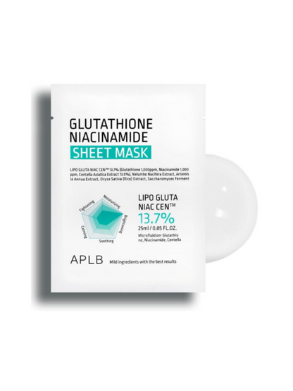 APLB Glutathione Niacinamide Sheet Mask 