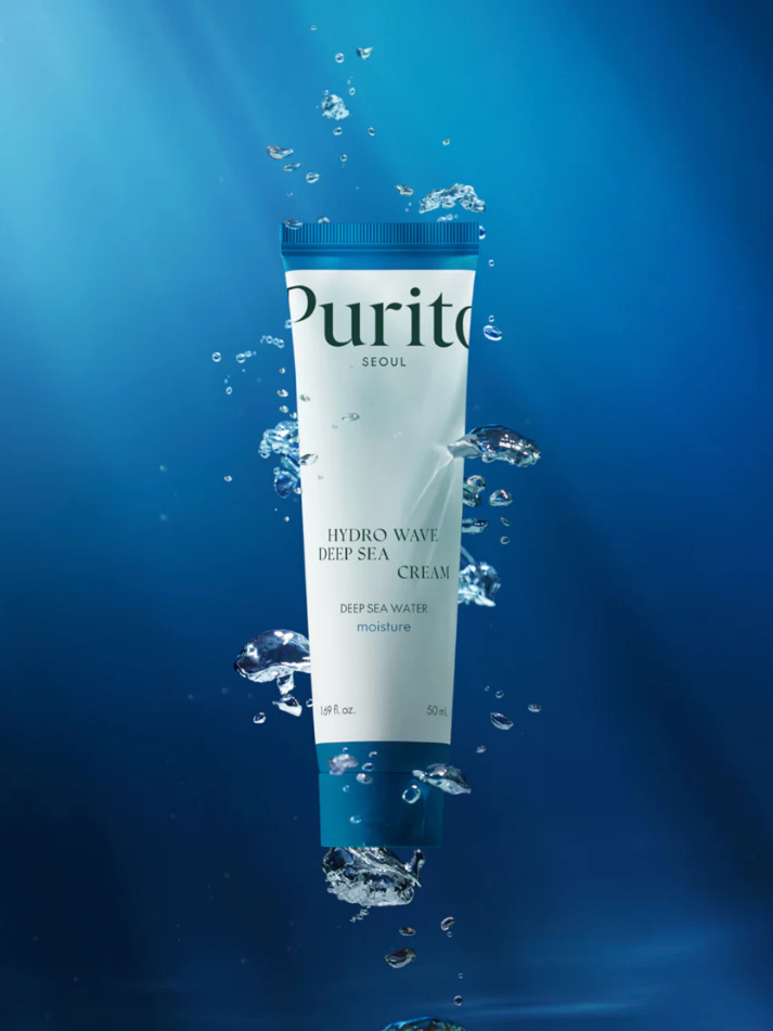 Purito SEOUL Hydro Wave Deep Sea Cream, action