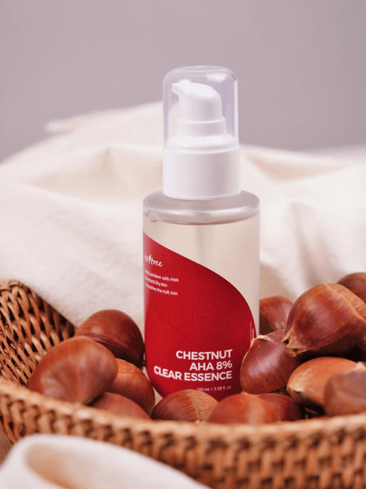 ISNTREE Chestnut 8% AHA Essence, action