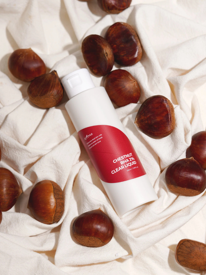 ISNTREE Chestnut BHA 2% Clear Liquid, action