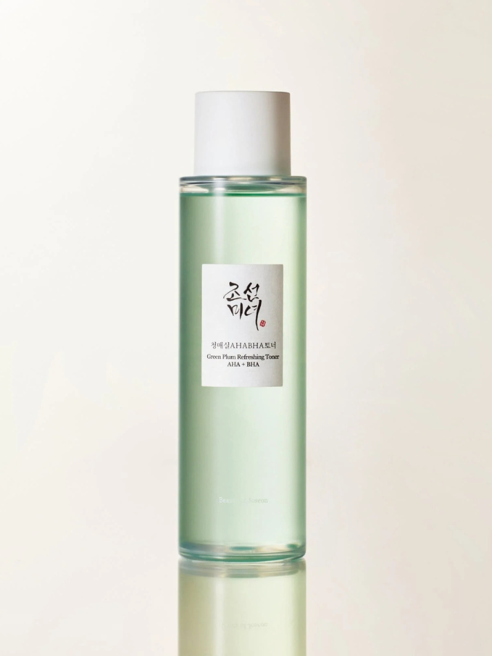 Beauty of Joseon Green Plum Refreshing Toner: AHA +BHA, action