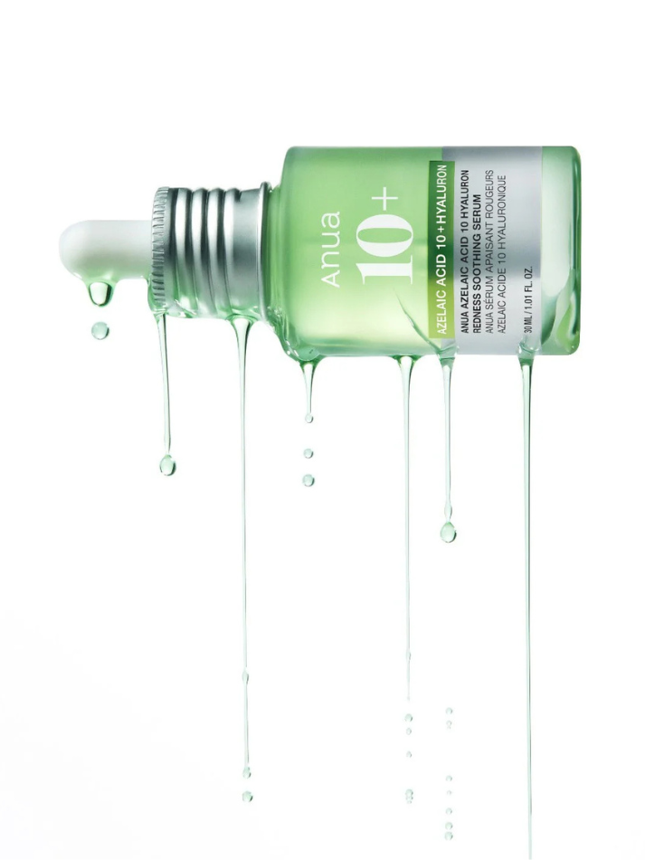 Anua Azelaic Acid 10 Hyaluron Redness Soothing Serum, action