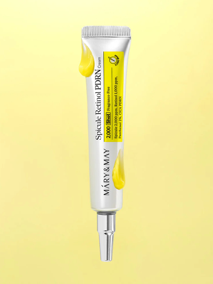 MARY&MAY Spicule Retinol PDRN Cream, action