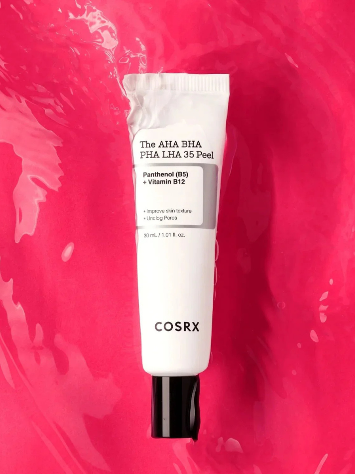 COSRX The AHA BHA PHA LHA 35 Peel, action