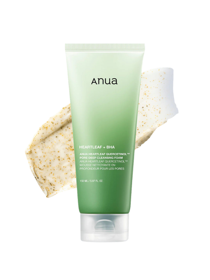 Anua Heartleaf Quercetinol Pore Deep Cleansing Foam, action