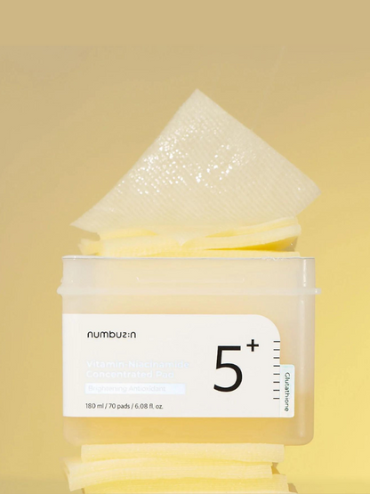 Numbuzin NO. 5 Vitamin-Niacinamide Concentrated Pad, action